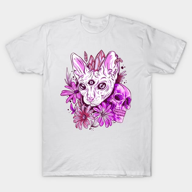 Vapor Cat T-Shirt by aaallsmiles